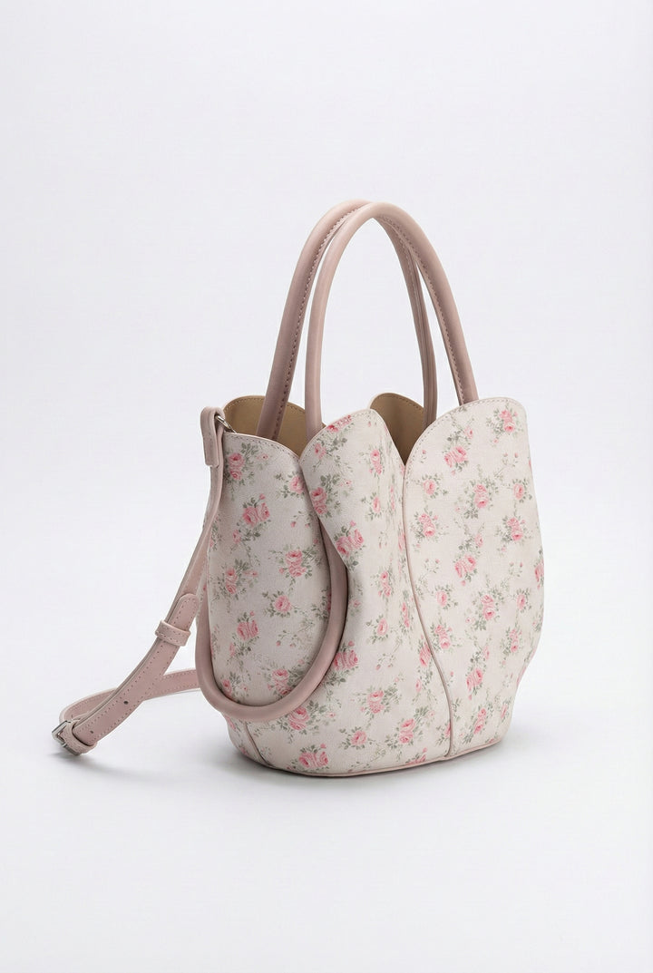 Melie Bianco Tulip Top-Handle Crossbody Tote