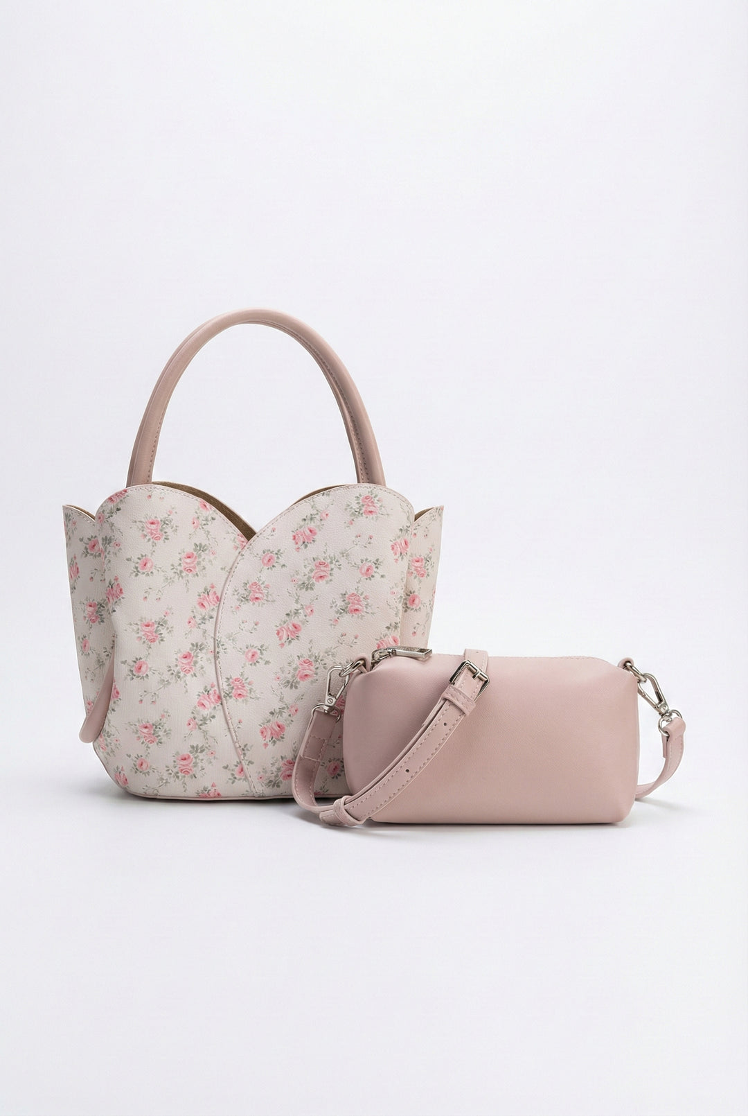 Melie Bianco Tulip Top-Handle Crossbody Tote