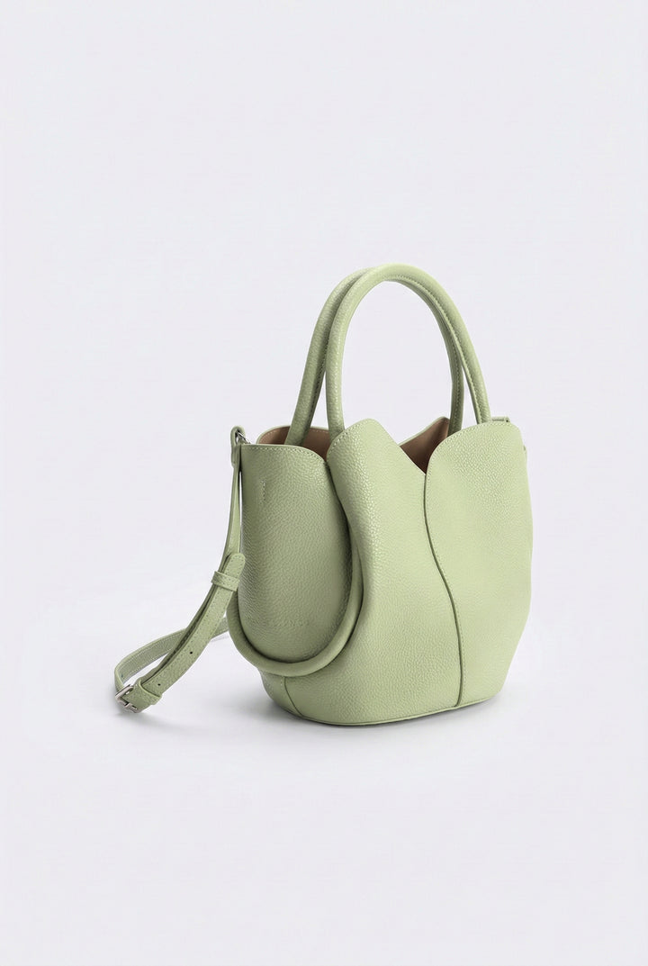 Melie Bianco Tulip Top-Handle Crossbody Tote