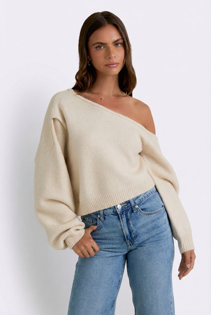 Off Cue Knit Sweater