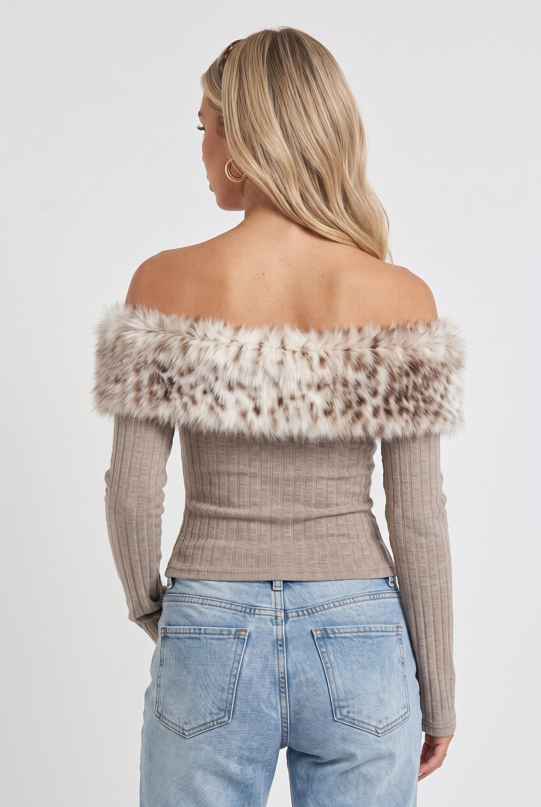 Megève Fur Trim Sweater