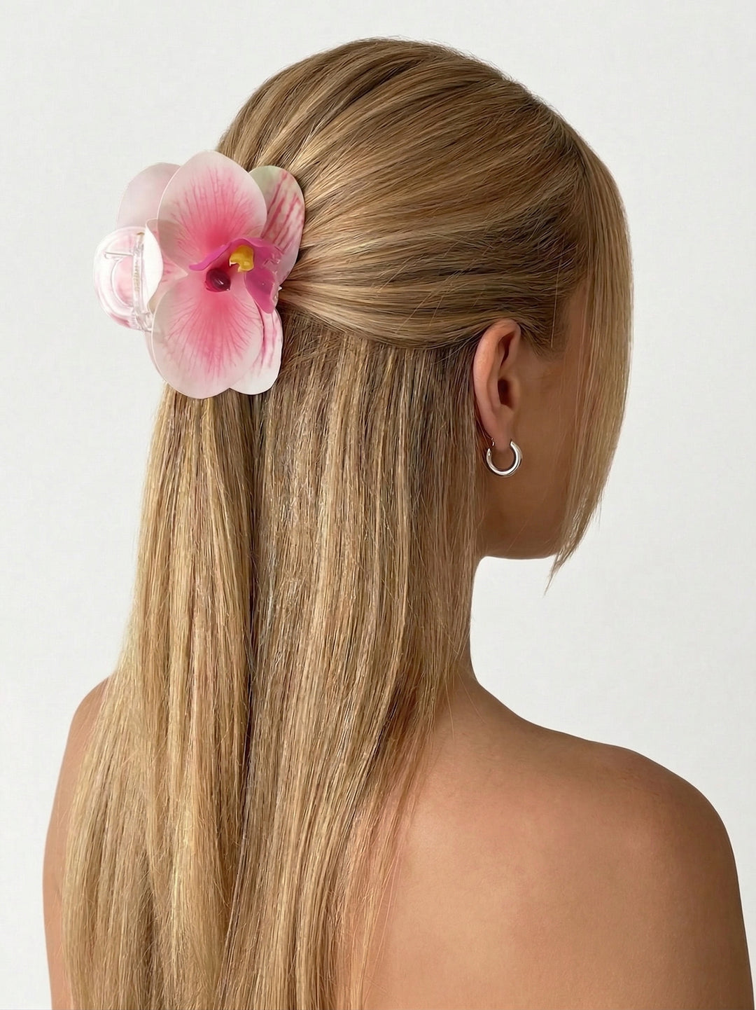 Orchid Garden Party Hair Claw Clip