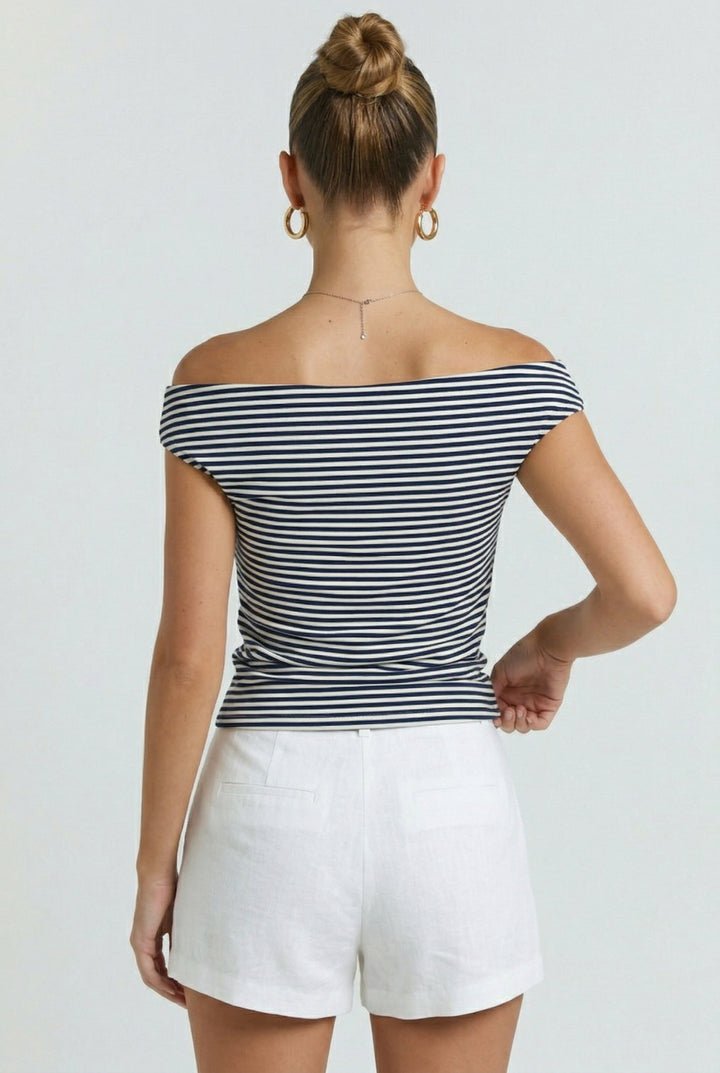 Out on the Pier Stripe Top