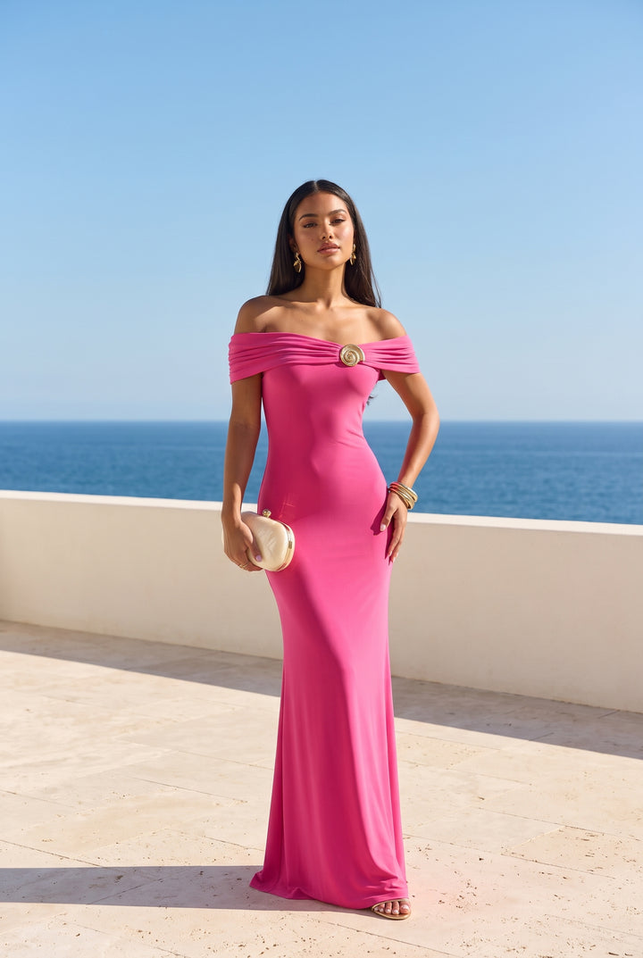 Seashell Radiance Maxi Dress