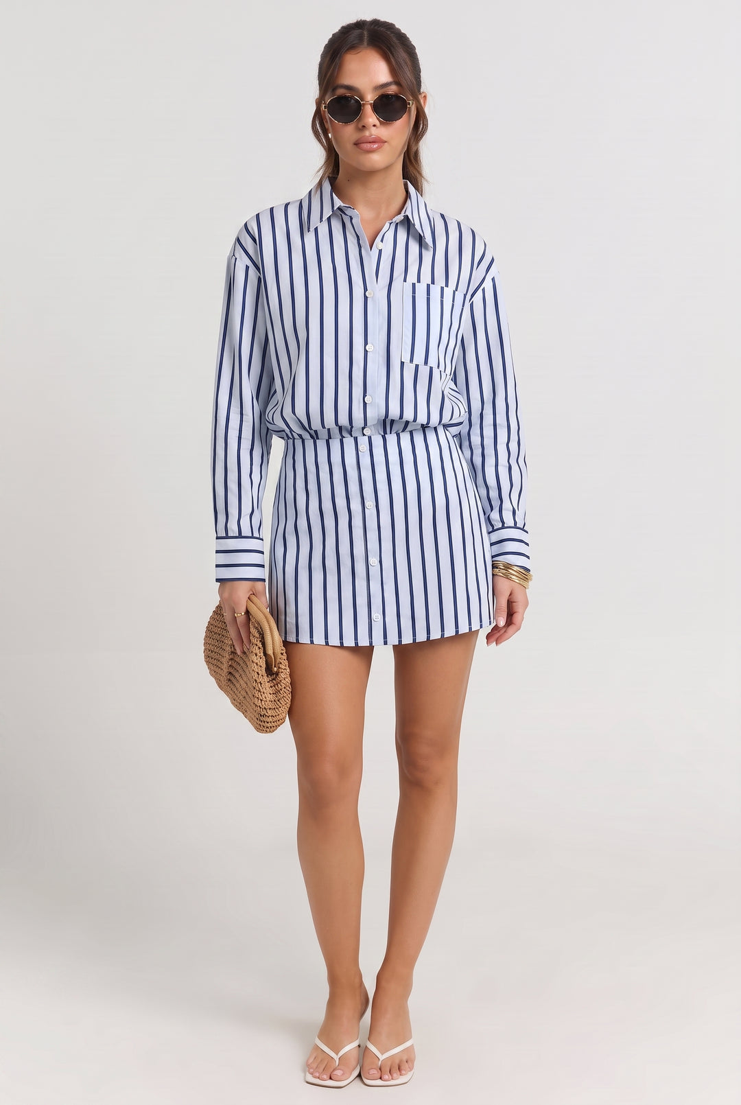 Pier 1956 Pinstripe Mini Skirt