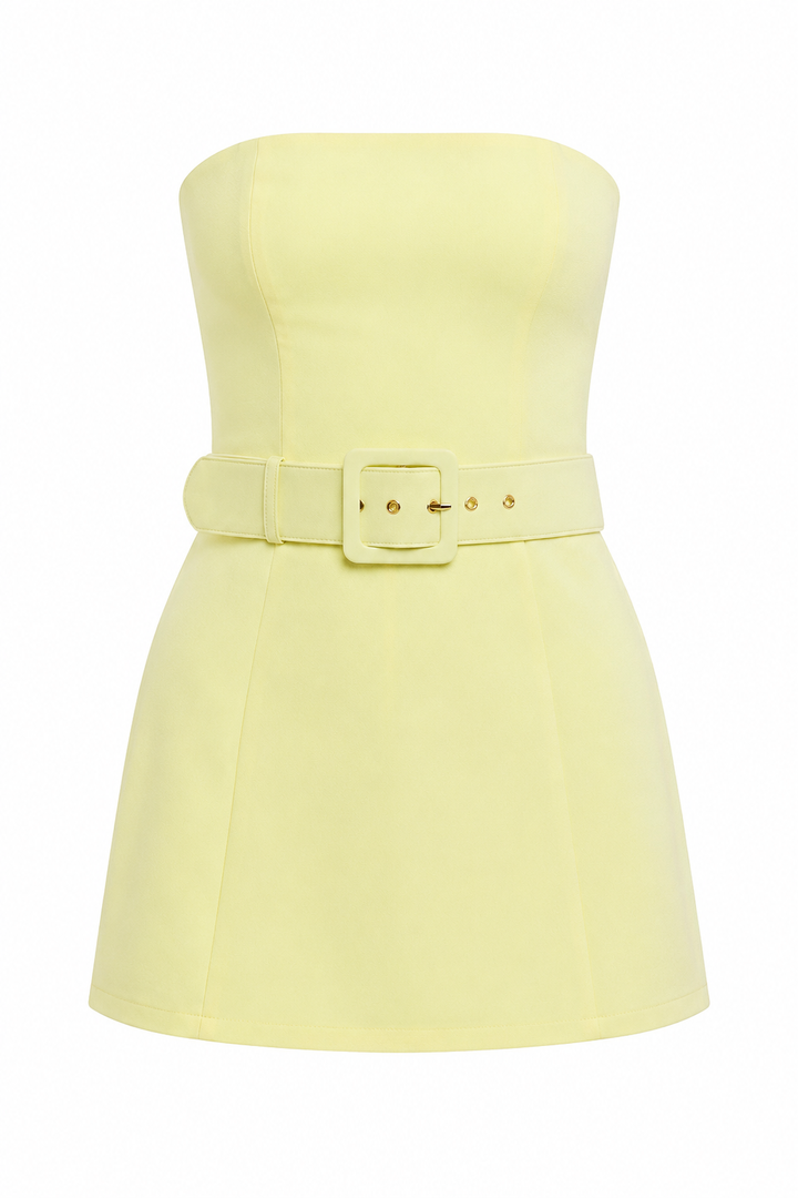 Afternoon in Naples Belt Mini Dress
