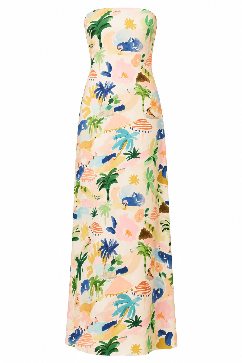 Resort Mural Maxi Dress