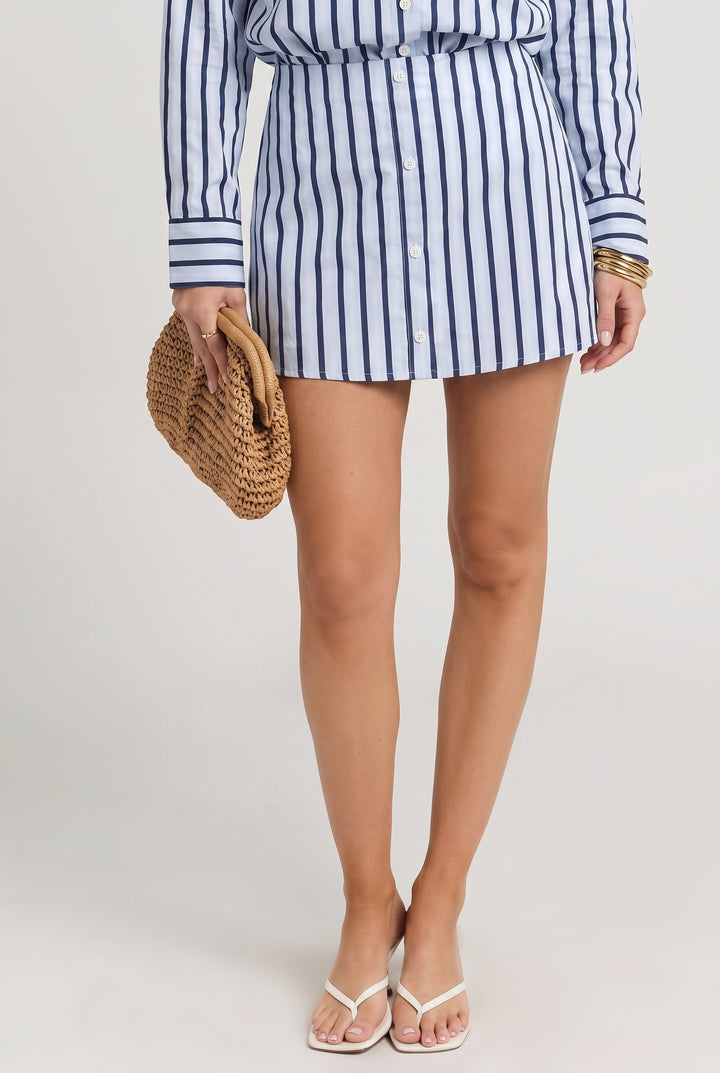 Pier 1956 Pinstripe Mini Skirt