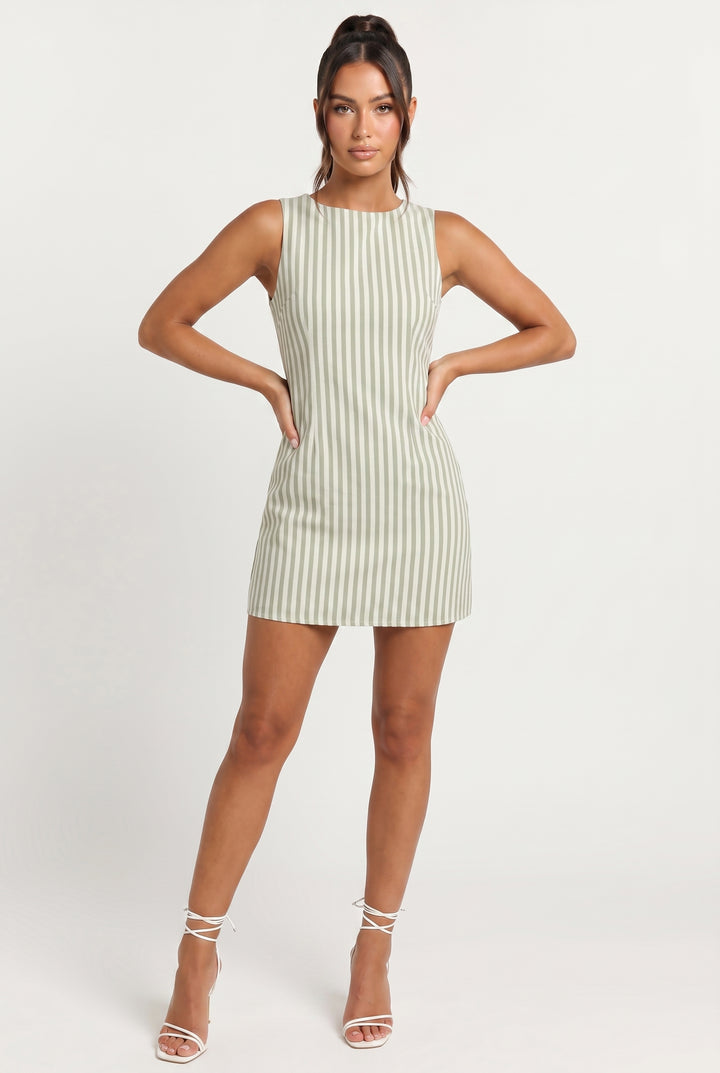 Polished Everyday Pinstripe Mini Dress