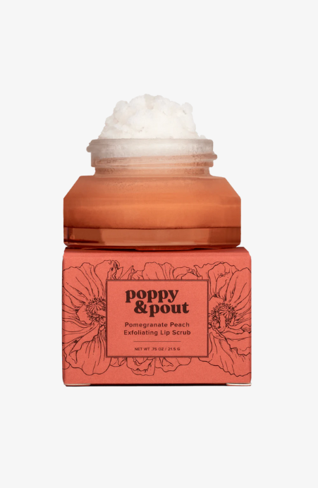Poppy & Pout Pomegranate Peach Lip Scrub