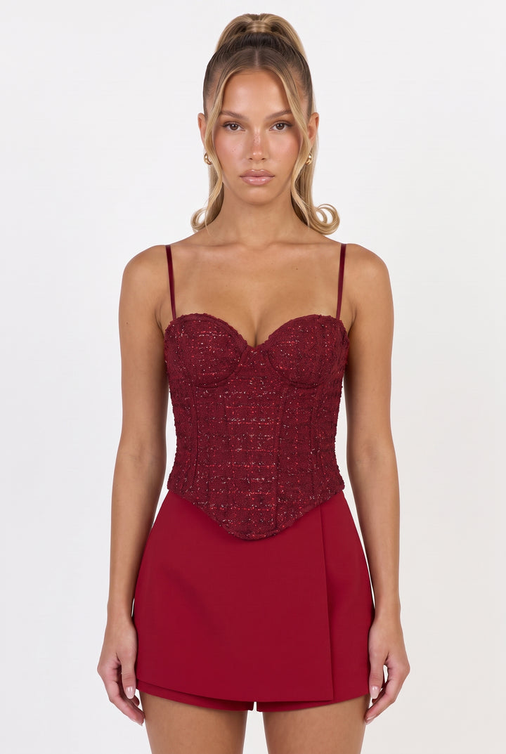 Pretty Privilege Tweed Top
