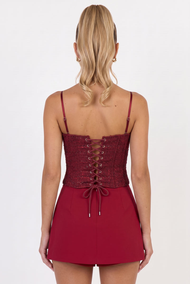 Pretty Privilege Tweed Top
