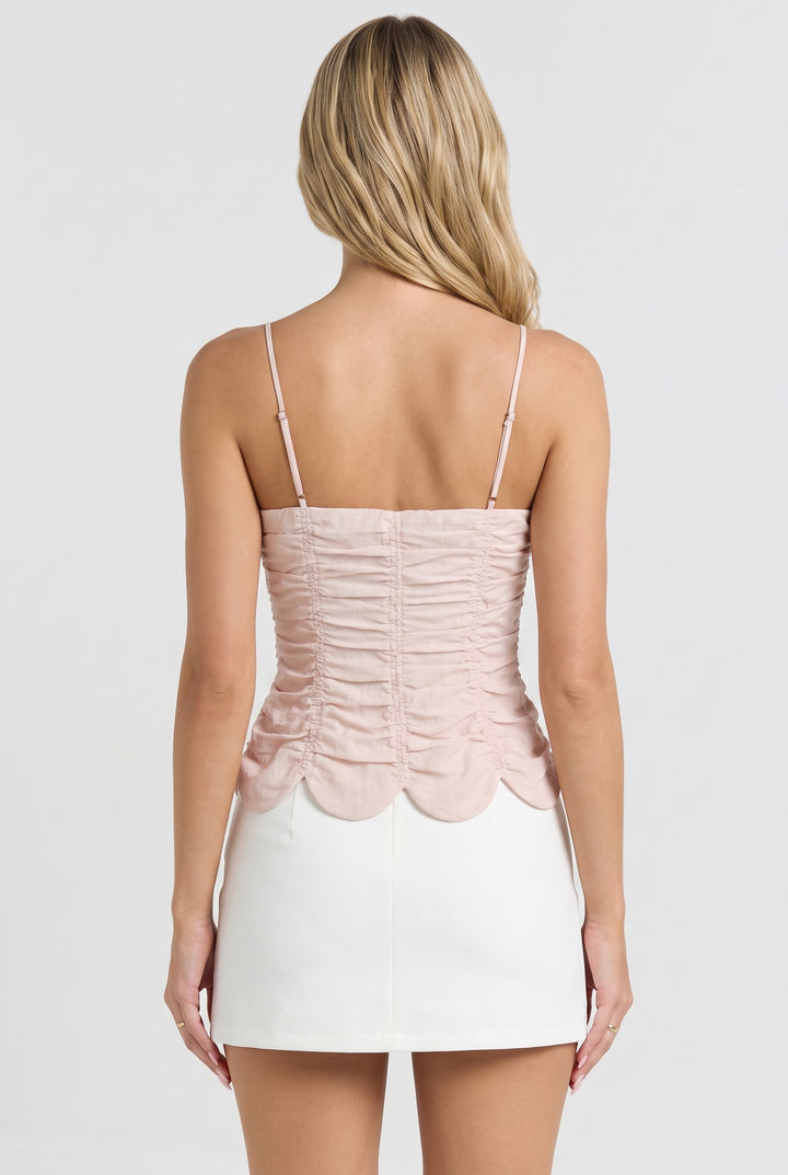 Rose Gelato Scallop Top