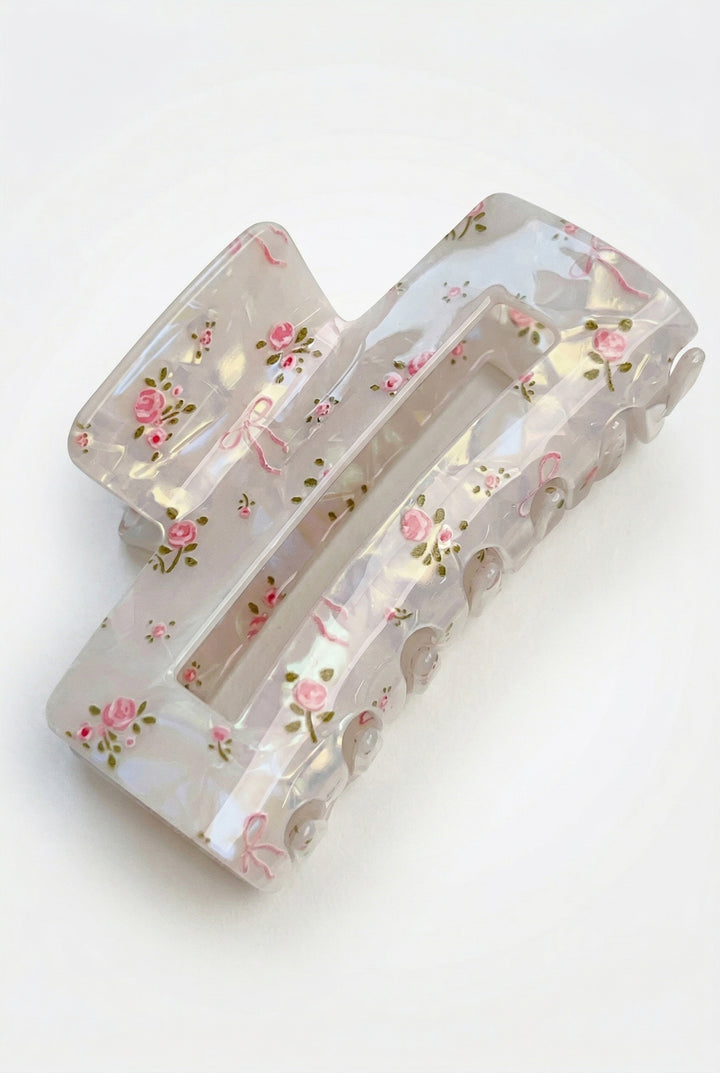 Rose Ribbon Clip