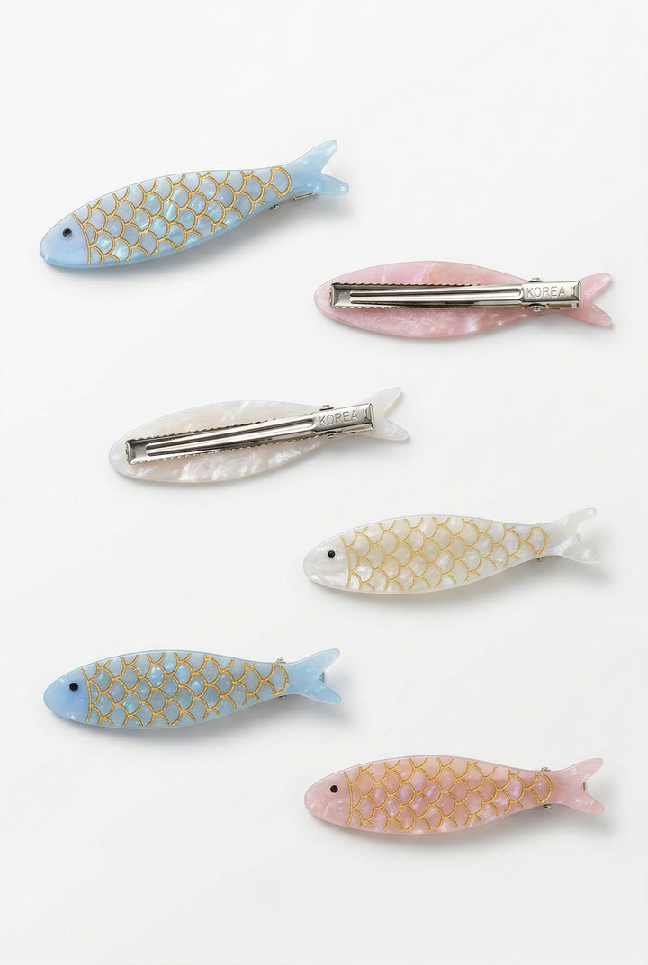 Tinned Sardine Hair Clip Set