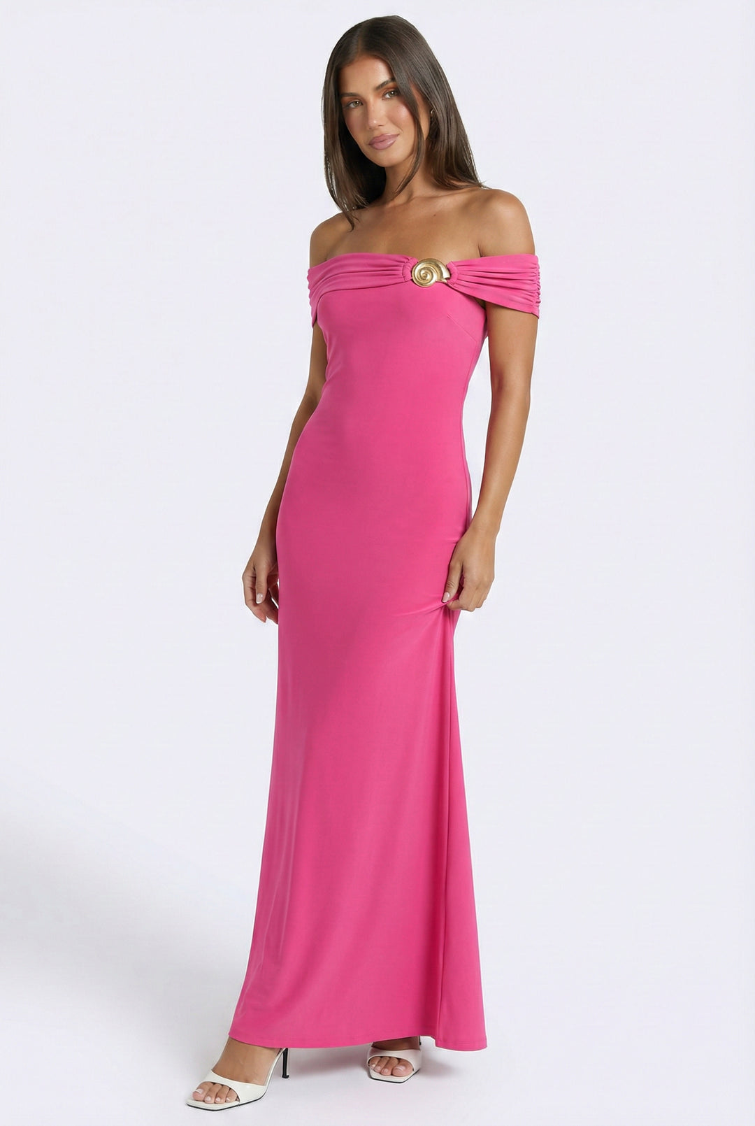 Seashell Radiance Maxi Dress