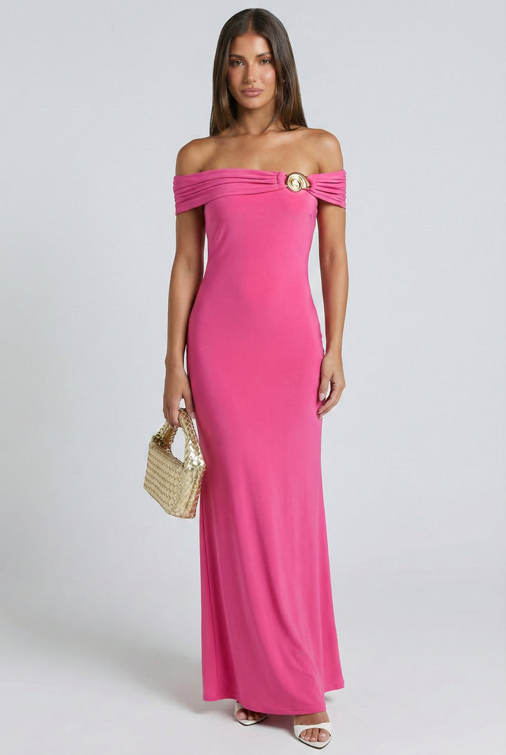 Seashell Radiance Maxi Dress