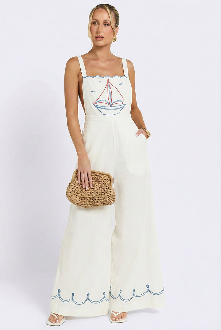 La Mer Woven Frame Straw Clutch
