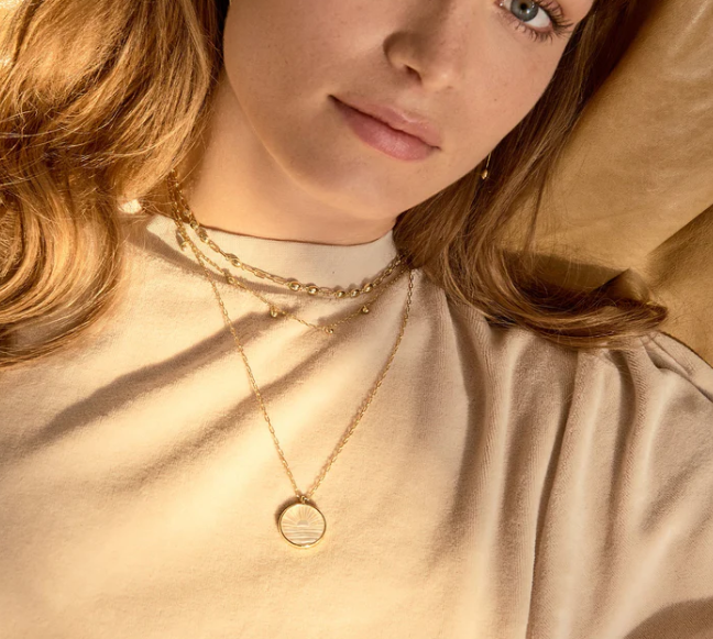 Sunset Etched Necklace