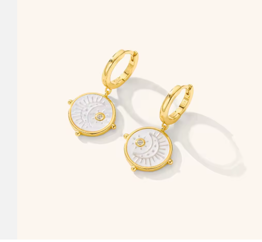 Moon Drop Earrings