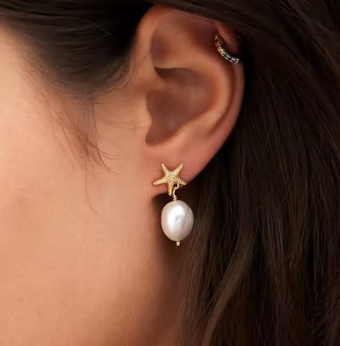 Coastal Pearl Earrings