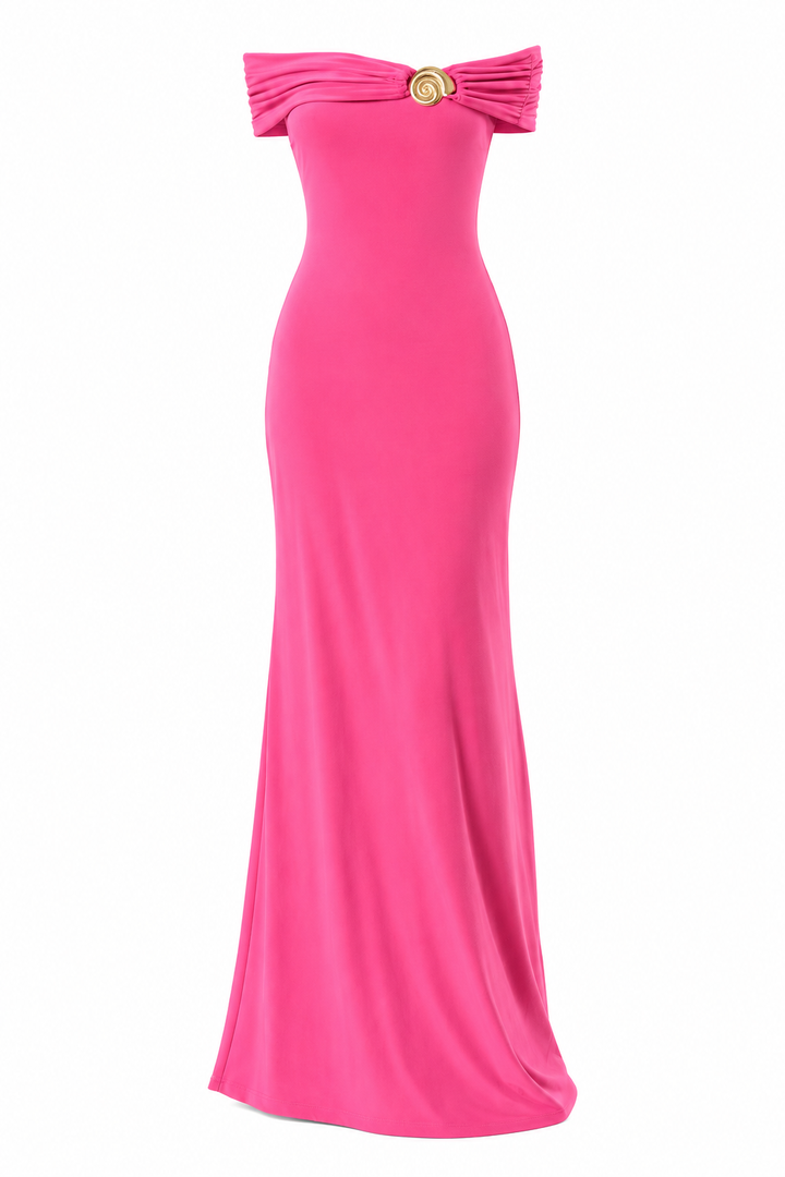 Seashell Radiance Maxi Dress