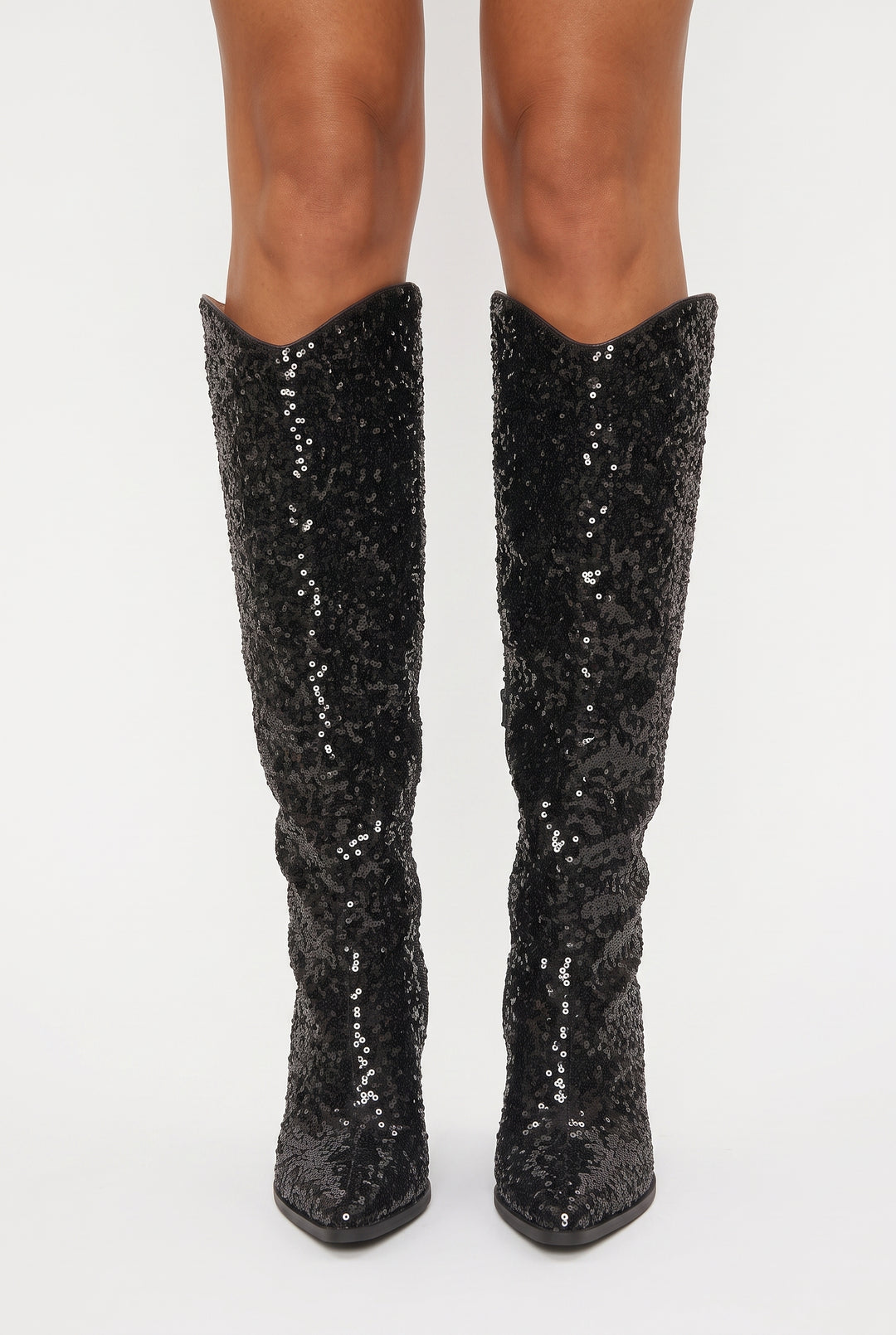 Zadie Sequin Knee-High Boots