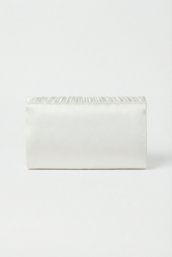 Soft Glow Pleated Clutch