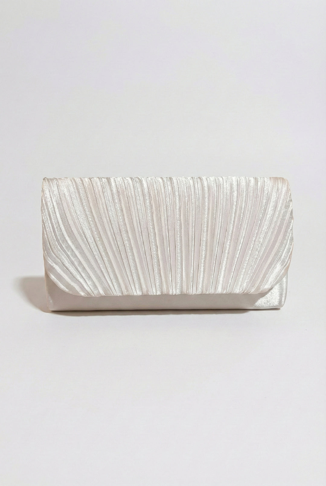 Soft Glow Pleated Clutch