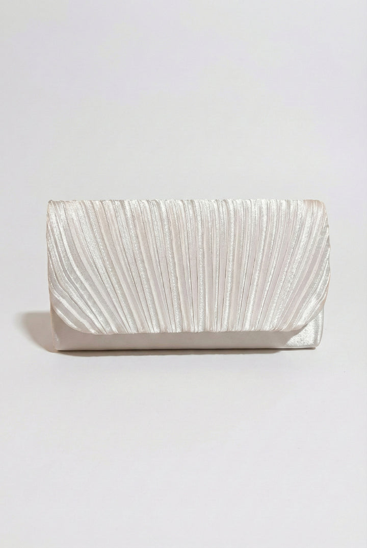 Soft Glow Pleated Clutch