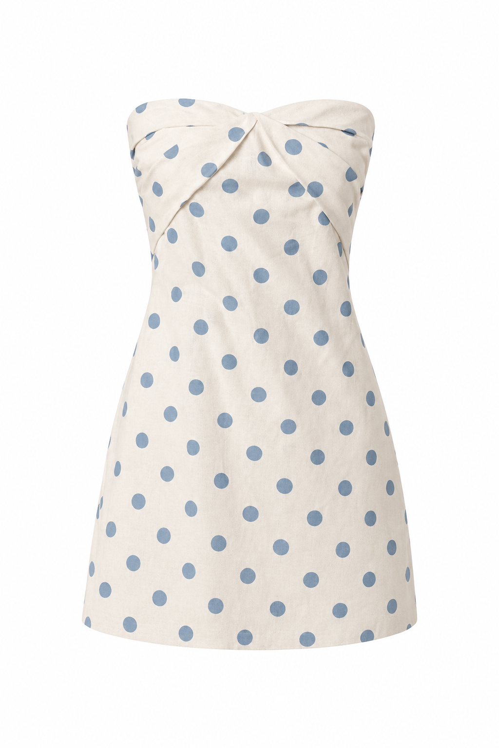 Soho Polka Dot Linen Mini Dress