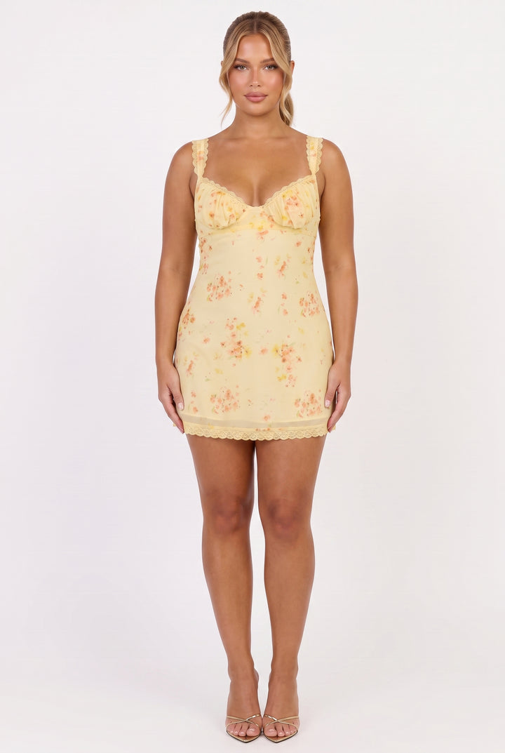 Sunday Lemon Mini Dress