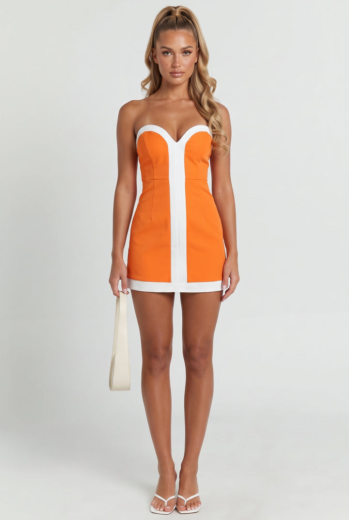 Sunset Sculpt Romper Mini Dress