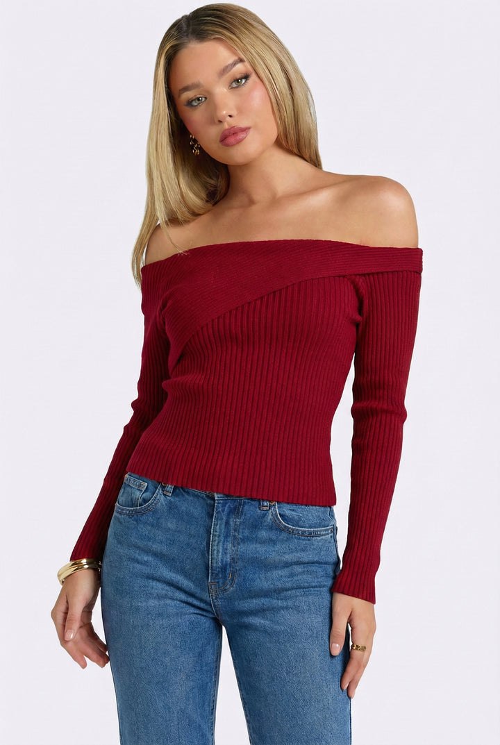 Sutton One-Shoulder Sweater
