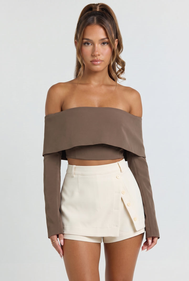 Tailored Prep Button Skort