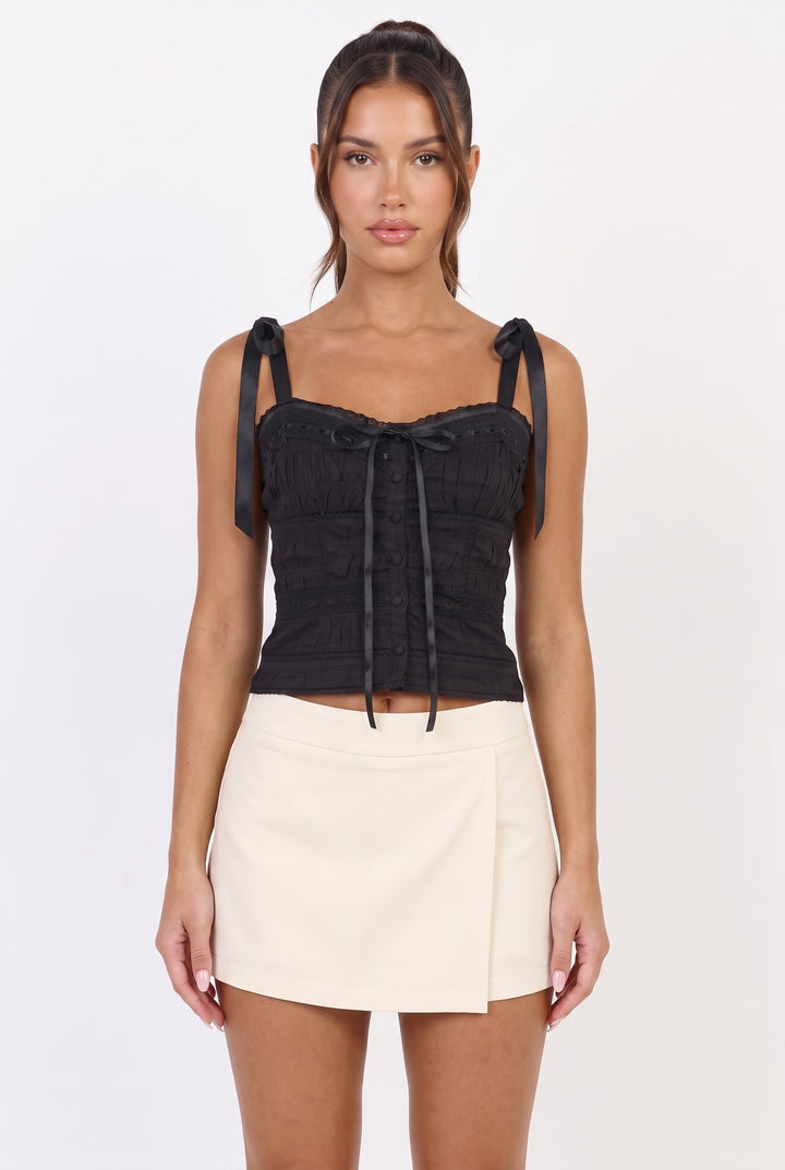 The Black Ribbon Top
