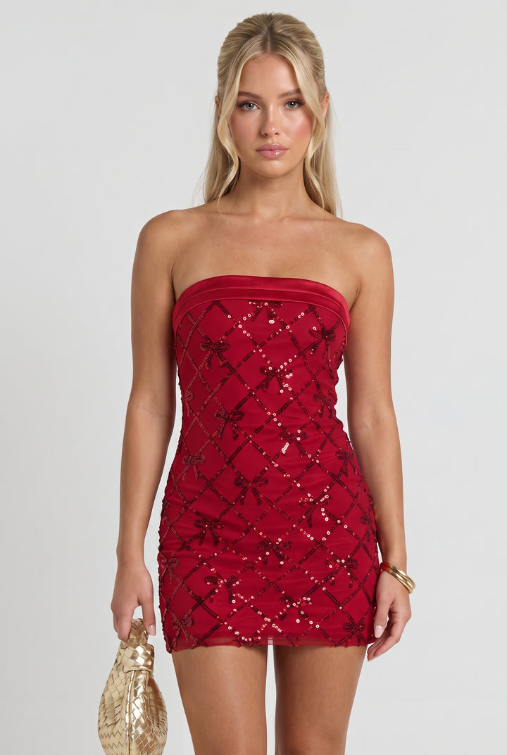 Tinsel & Toasts Mini Dress
