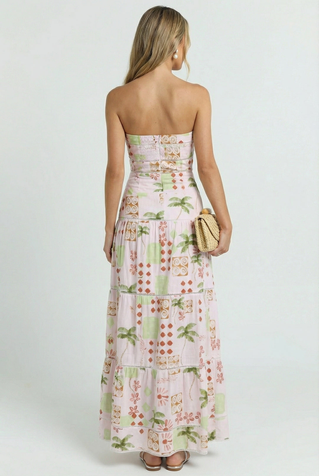 Vintage Palm Maxi Dress