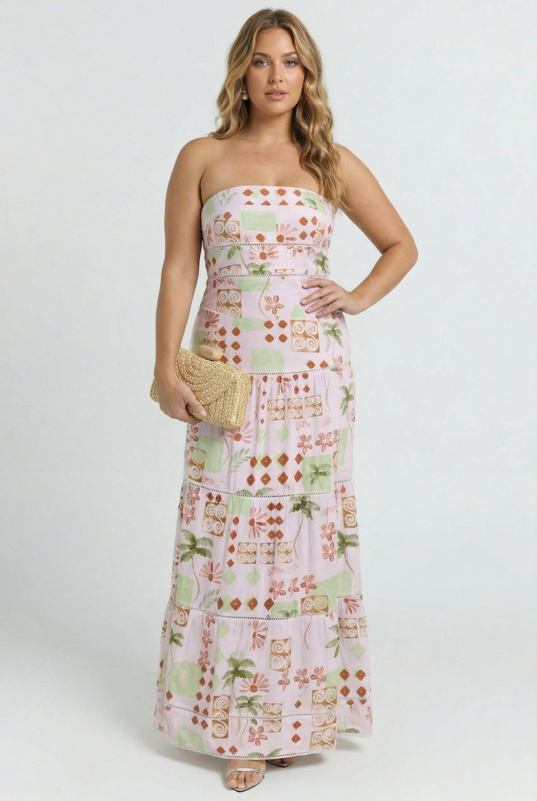 Vintage Palm Maxi Dress
