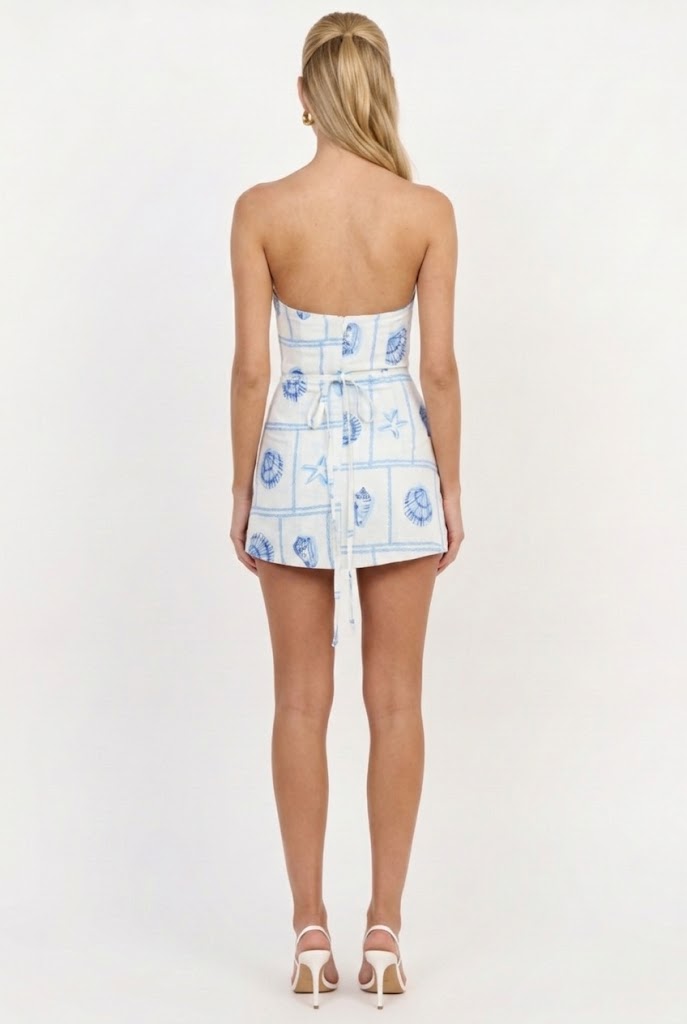 1962 Seaside Motel Mini Dress