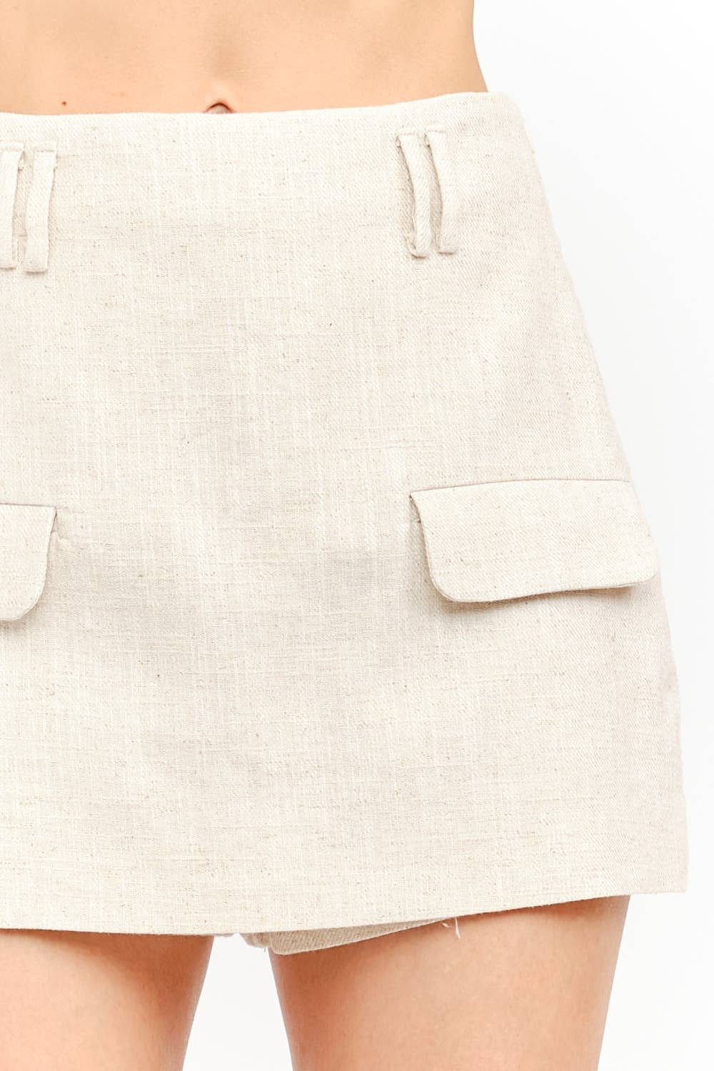 First Class Linen Skort