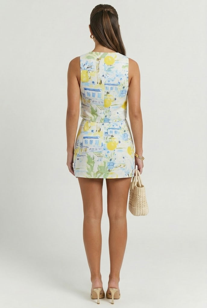 Amalfi Coast Mini Skirt