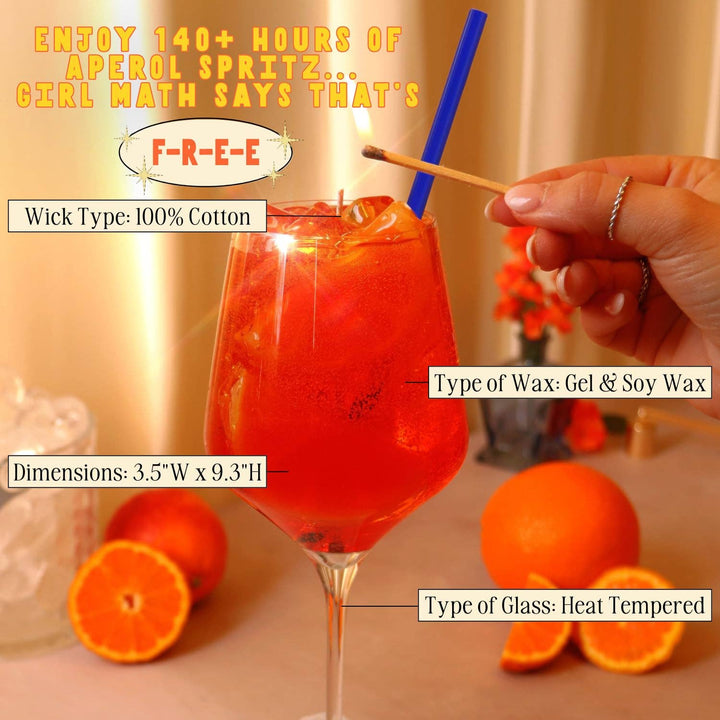 Aperol Spritz Candle