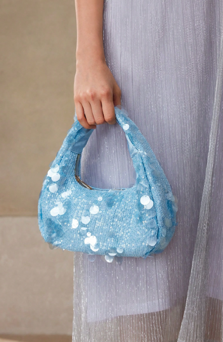 Ibiza Nights Sequin Top Handle Bag