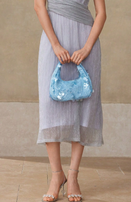 Ibiza Nights Sequin Top Handle Bag