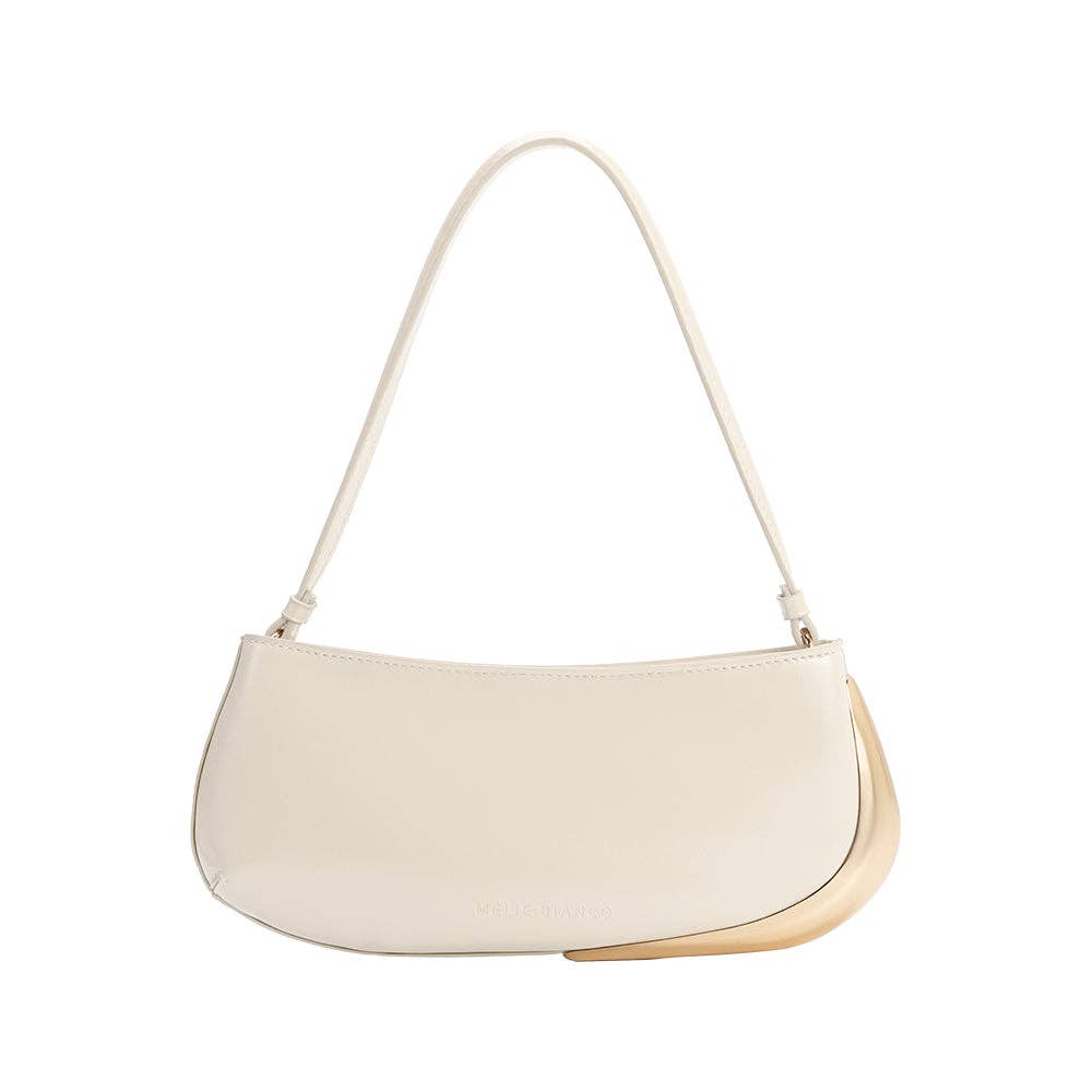 Melie Bianco Sade Ivory Shoulder Bag