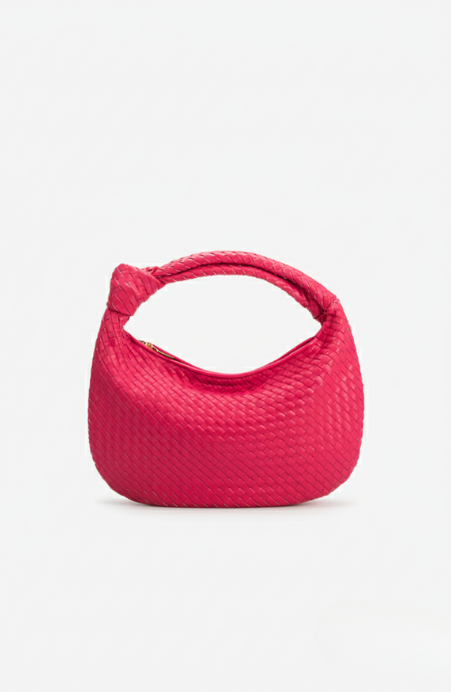 Melie Bianco Brigitte Fuchsia Large Shoulder Bag