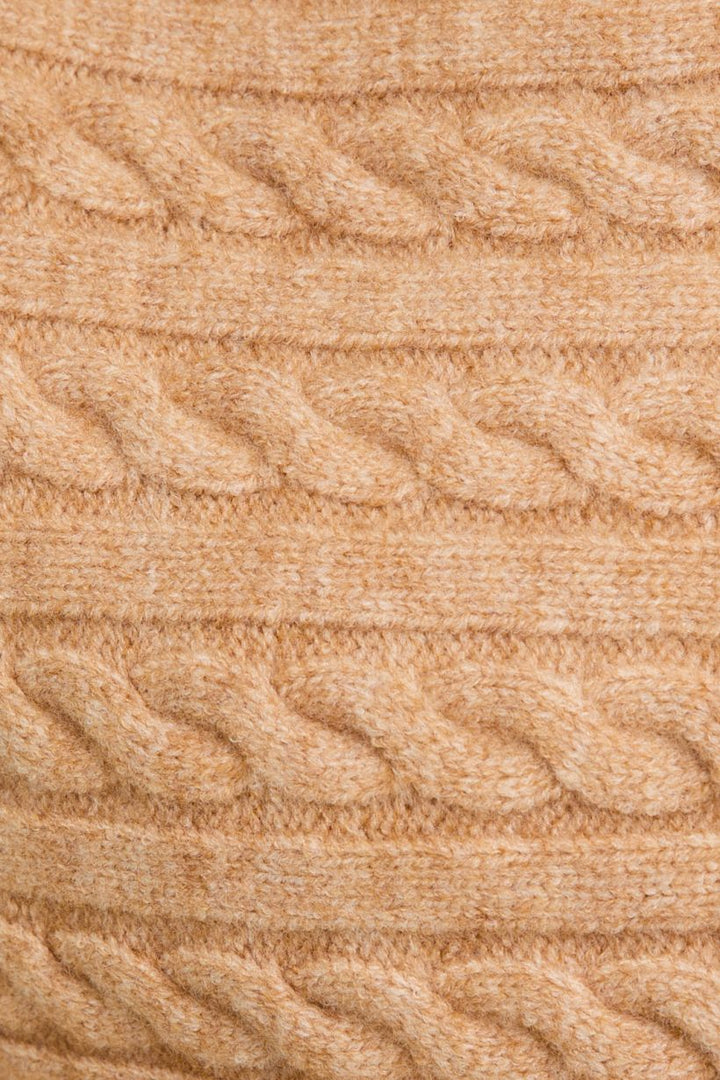 Sutton Off-Shoulder Cable Knit Cardigan