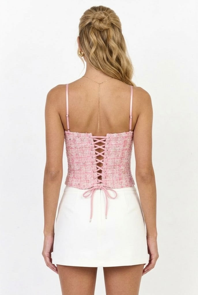 Pretty Privilege Tweed Top