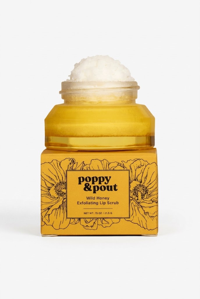Poppy & Pout Wild Honey Lip Scrub